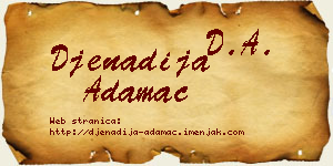 Đenadija Adamac vizit kartica